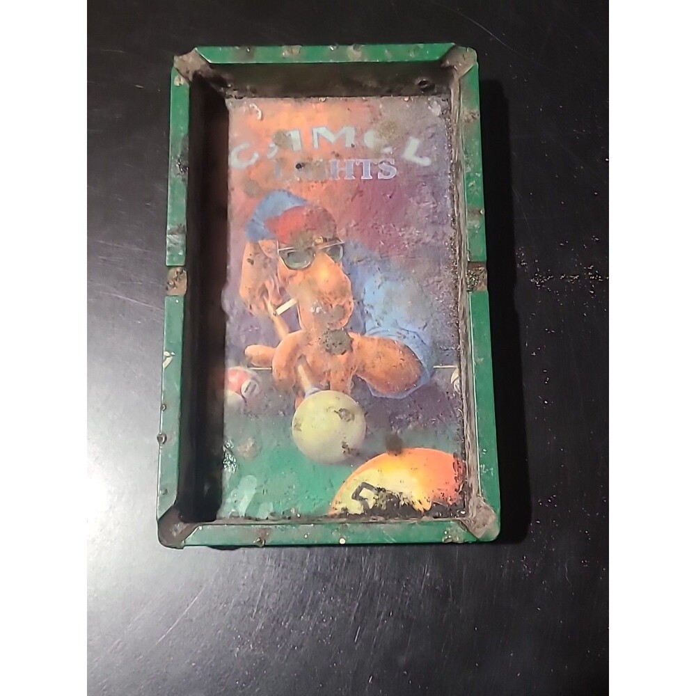 Camel Lights 1992 Ashtray Joe Cool Pool Table Advertising Billiard 4.5" x 7 3/8"